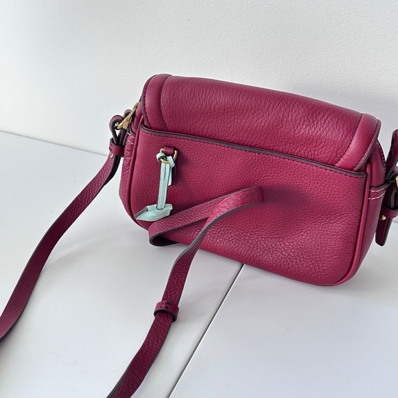 Brand New J. Crew Signet Flap Crossbody Bag in Burgundy - Picture 2 of 5